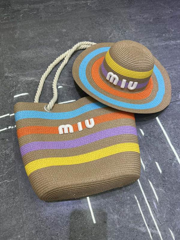 Miu Miu Beach Bag & Hat Set ID:20250617-262